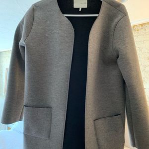 Oak + Fort Grey Sweatshirt cardigan/jacket